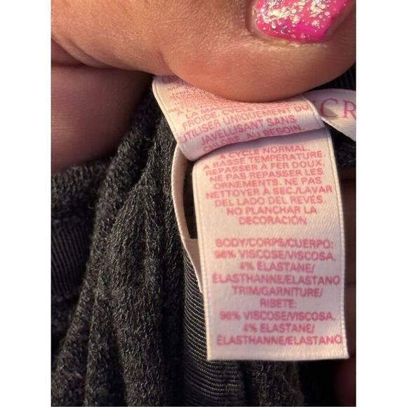 Victoria’s Secret VS large pink hooded full zip up sweatshirt angel wings grey - Picture 8 of 8